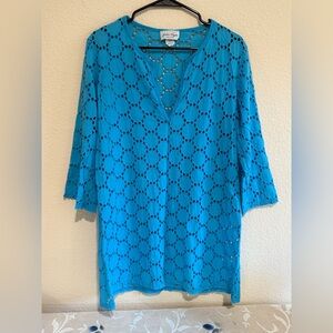 Jordan Taylor Blue Tunic Top